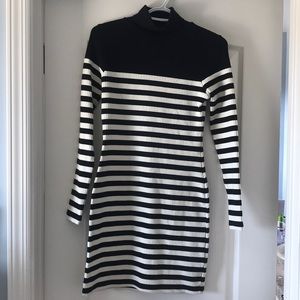 Topshop bodycon striped dress